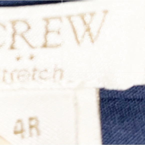 J. Crew Factory Stretch Lexie Pant Cotton Blend Skinny Leg Navy Blue Style C9716 - Picture 14 of 14